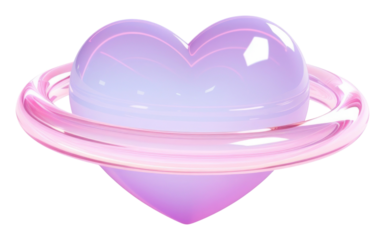 PNG Heart jewelry circle purple.