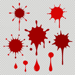 blood splash vector set