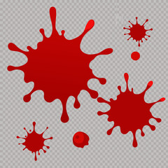 blood splash vector set