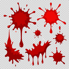 blood splash vector set