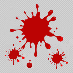 blood splash vector set