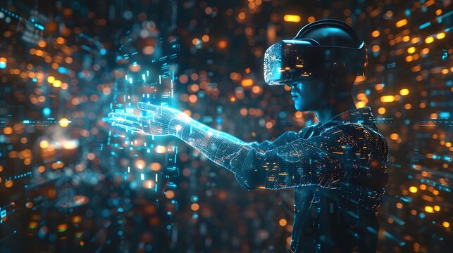 Immersive Virtual Reality Experience with Futuristic Visuals