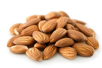 Obraz premium A Pile of Delicious Almonds Ready for Snacking or Cooking