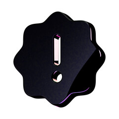 A stunning 3D icon with an elegant texture, perfect for adding sophistication to any project