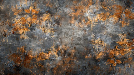 Old grunge zinc and rusty background texture, ai