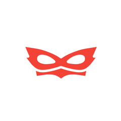 red superhero mask vector