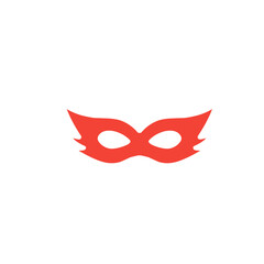 red superhero mask vector