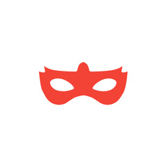red superhero mask vector