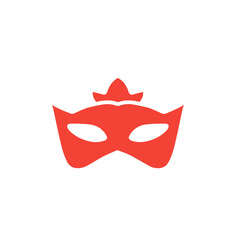 red superhero mask vector