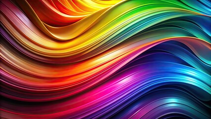Obraz premium Colorful abstract background with vibrant shadows creating a dynamic visual feast , premium, colorful, abstract, background