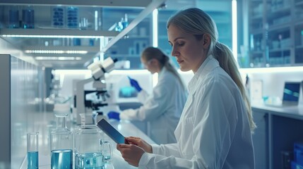The laboratory team working