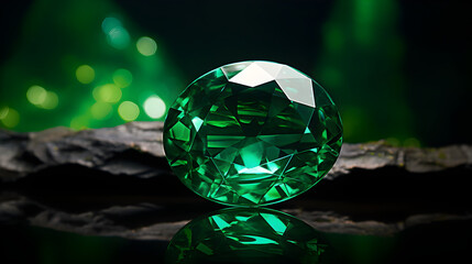 Richly Colored Emerald Gemstone, Master Piece of Nature's creation - A Symbol of Luxury and Elegance.