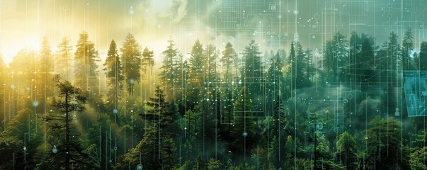 Remote sensing data, digital forestry, holographic insights, smart forest technology