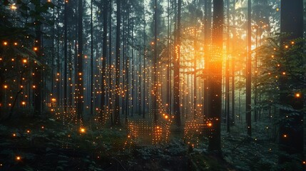 Soil health in forestry, holographic visualization, sustainable management, advanced forestry tech