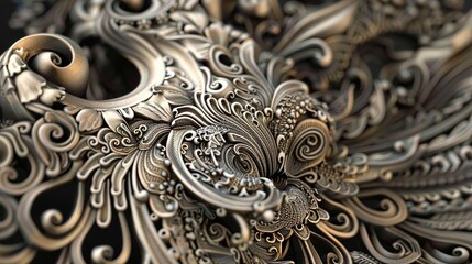 Intricate Metalwork: A Masterpiece of Design and Detail