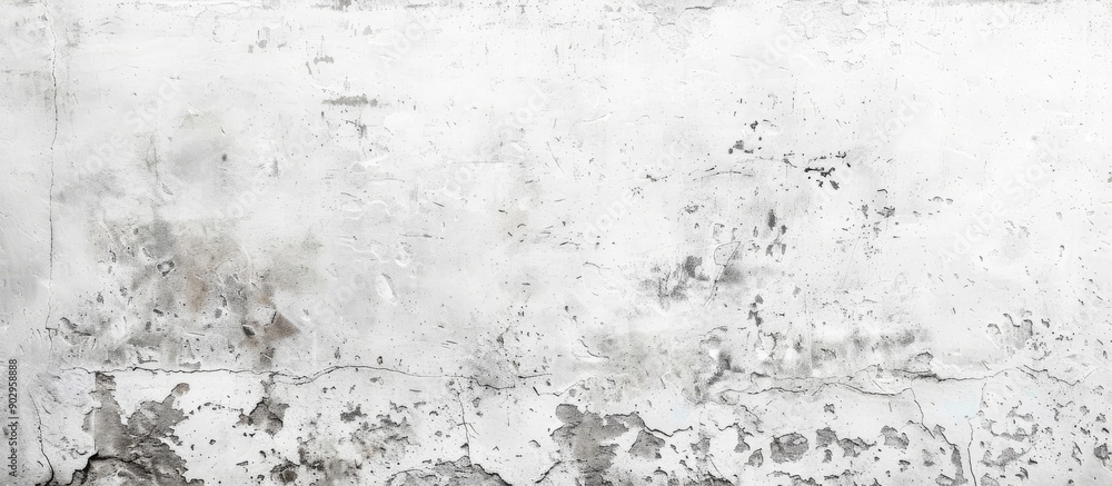 Leinwandbilder White cement or concrete wall providing a clean canvas for your design projects with empty copy space image for added customization
