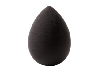 Light Black color beauty blender on white or transparent background