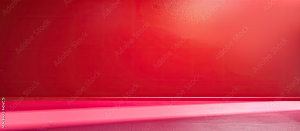 Poster Horizontal composition with a red studio gradient background perfect for product placement or website featuring copy space image