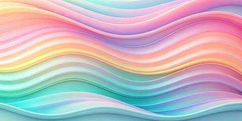 Abstract pastel colored wavy background with soft gradients, abstract, wavy, background, light blue, pink, orange