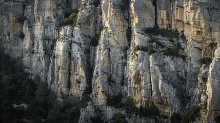 Texture of the walls of the mountain of montserrat, generative ai