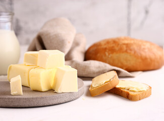 natural organic butter on the table