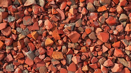 Texture red gravel grit displacement map, generative ai