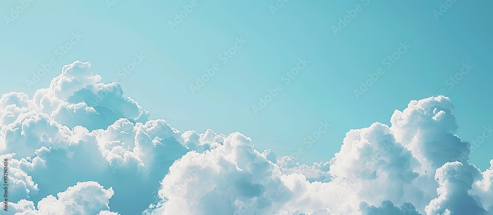 Leinwandbilder empty space for text in a blue sky with high clouds copy space image