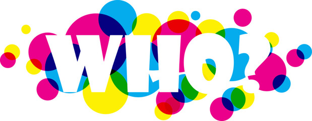 Who?, WImage of question mark symbol in a white background For assembly Or create teaching material for mothers who do Homeschool And teachers