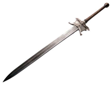 PNG Old sword weapon dagger blade.