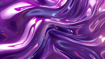 A digital art background of purple and white iridescent liquid, creating an abstract pattern with fluid shapes and shimmering reflections