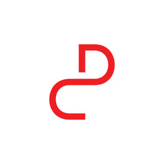 DC or CD monogram letter logo design