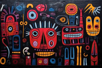 Obraz premium Panama Mola Tapestry 