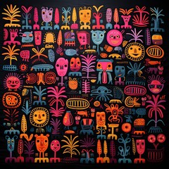 Panama Mola Tapestry
