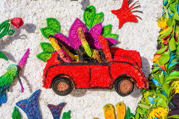 Medellin, Antioquia, Colombia. August 17, 2022. Medellín is celebrating, the flower fair returns with the parade of
