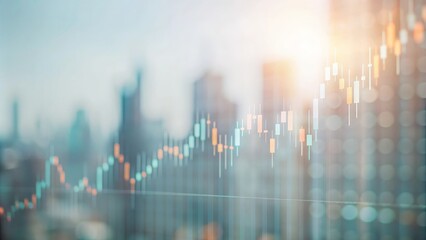 "Abstract Blurred Background with Financial Data" – Soft, abstract blur with a semi-transparent financial graph overlay.
