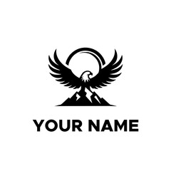 Fototapeta premium black eagle vector