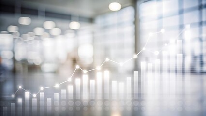 "Professional Blurred Background with Business Data" – Professional blurred background with a clear overlay of business data and statistics.
