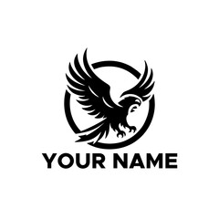 Obraz premium black eagle vector