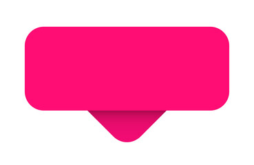 BLANK BUTTON. PINK STICKER