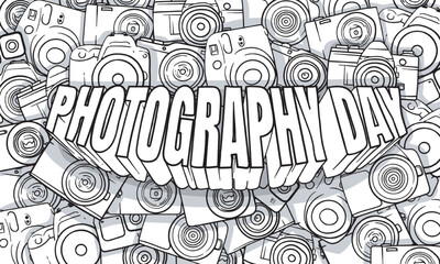 World photography day design in black and white design