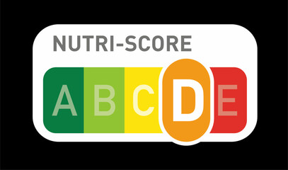 Nutri Score official labels vector