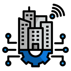 Smart City Icon For Design Element