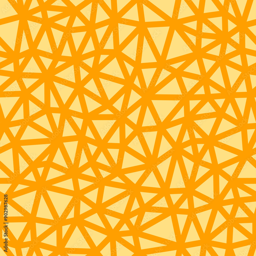 Aufkleber minimal geometric background. amber color. small triangles size. heavy lines weight. repeatable patt
