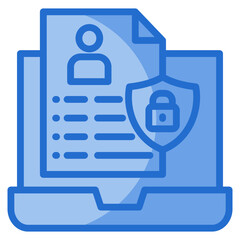 Data Privacy Icon For Design Element