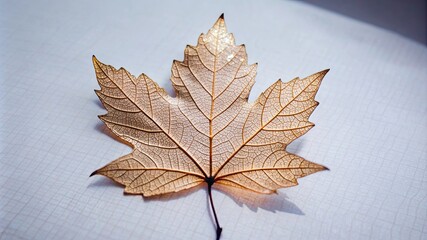 Golden Maple Leaf Close-up