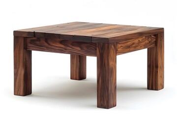 Elegant Wooden Coffee Table with Rich Grain and Sturdy Design