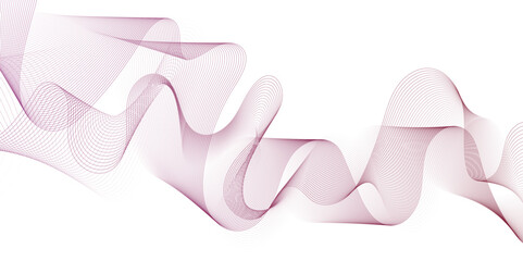 Abstract pink wavy lines Digital frequency track equalizer background. Curved wave smooth stripe seamless pattern. Wave lines created using blend tool. graphic design template banner business wave.