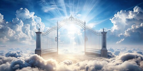 Gate to heaven. The eternal heavenly kingdom of God and his church