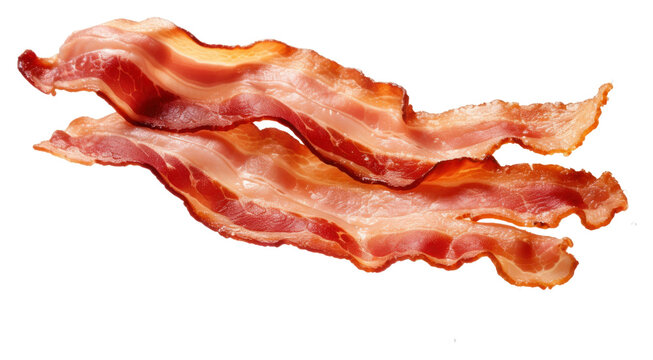 PNG Bacon pork meat food.