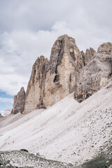 Majestic Peaks of Tre Cime di Lavaredo in the Dolomites, Italy